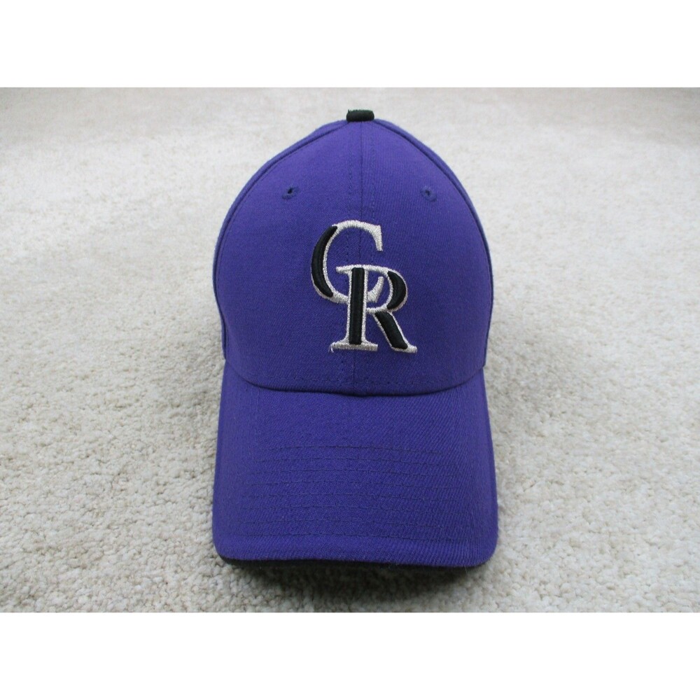Colorado Rockies Hat Cap Fitted Small Medium Purple New Era MLB Baseball Mens